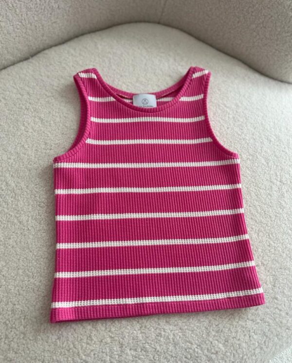 Top w paski Marine Pink