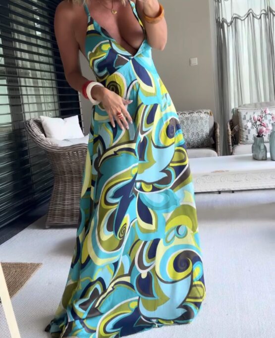 Suknia maxi Tropicana