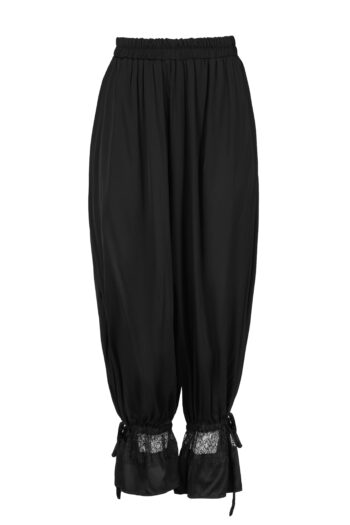 Spodnie bomberki z francuską koronką VELVET Black